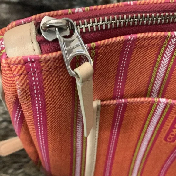 Coach Vibrant Colored Leather With Charm Shoulder/Crossbody Bag - Picture 11 of 15